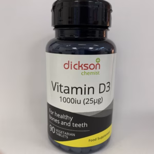 Vitamin D 1000iu (Cholecalciferol) x 90 Tablet One a day (Pack of 90)