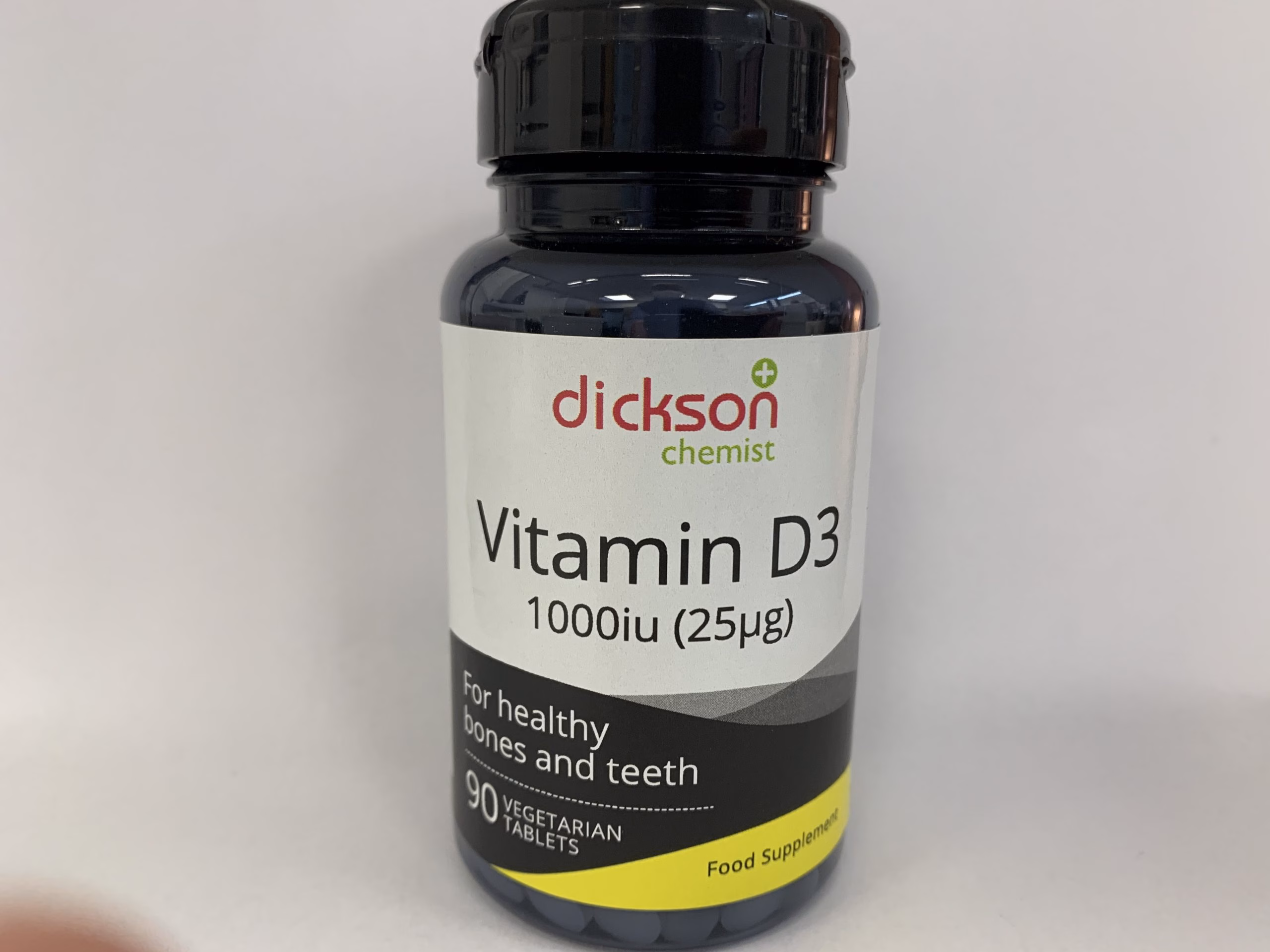 Vitamin D 1000iu (Cholecalciferol) x 90 Tablet One a day (Pack of 90)